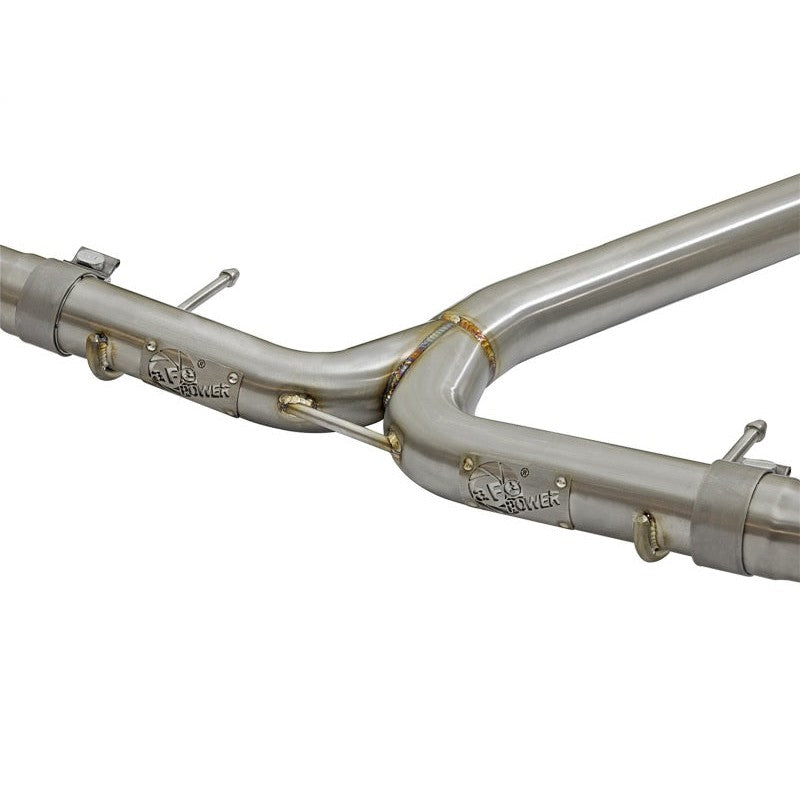 aFe POWER Takeda 16-17 Honda Civic I4-1.5L (t) 2.5-2.25in 304 SS CB Dual-Exit Exhaust Blue Tips