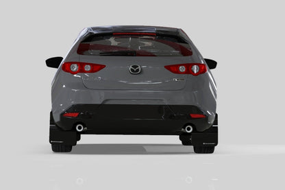 Rally Armor 19-26 Mazda3 Hatchback Black UR Mud Flap w/Dark Grey Logo