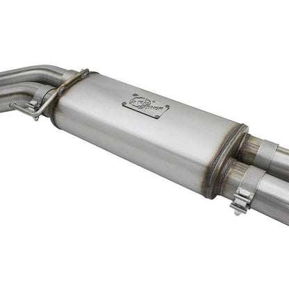 aFe POWER Rebel Series 3in 409 SS Cat Back Exhaust w/ Black Tips 17 Ford F-150 Raptor V6-3.5L