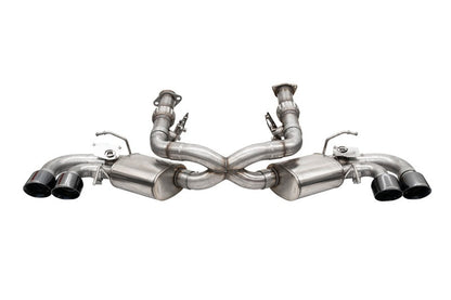 Corsa 20-26 Corvette C8 w/ Factory NPP Cat-Back 4.5in Pro-Series Tips - Black PVD
