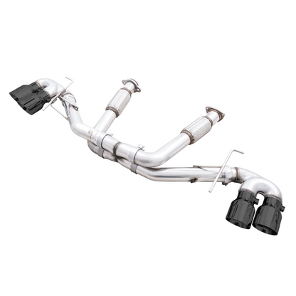 AWE Tuning 2020 Chevrolet Corvette (C8) Track Edition Exhaust - Quad Diamond Black Tips