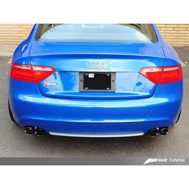 AWE Tuning Audi B8 S5 4.2L Touring Edition Exhaust System - Diamond Black Tips