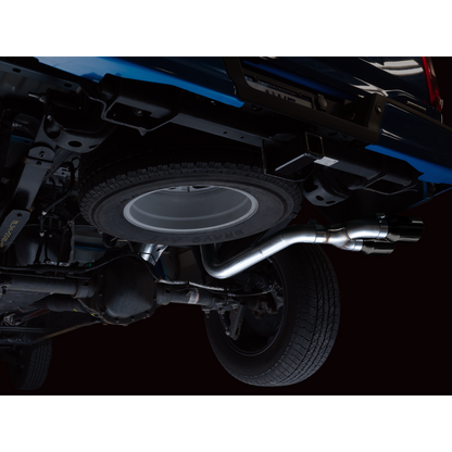 AWE 0FG 21+ Ford F150 Dual Side Exit Cat-Back Exhaust - 4.5in Diamond Black Tips