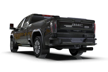 Rally Armor 20-26 GMC Sierra 2500/3500 HD Denali Black Mud Flap w/White Logo