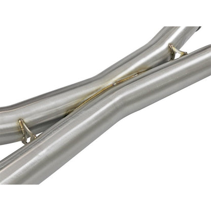 aFe MACH Force-Xp 3.5in. 304 SS C/B Exhaust System 15-18 BMW X5 M (F85) V8-4.4L (tt) - Black Tip