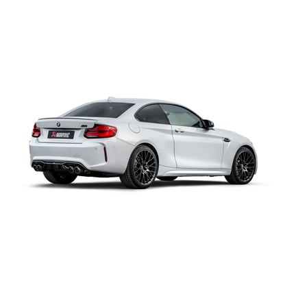 Akrapovič Slip-On Line Exhaust (Titanium) w/Carbon Tips - 2018+ BMW M2 Competition/M2 CS (F87N)