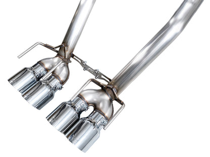 AWE Tuning 05-07 C6 Chevrolet Corvette 6.0L Track Edition Axleback Exhaust w/ Chrome Silver Tips