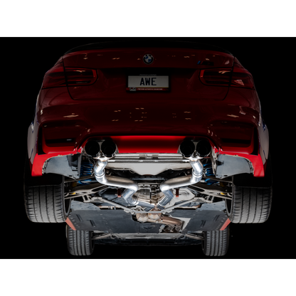 AWE Tuning BMW F8X M3/M4 Track Edition Catback Exhaust - Diamond Black Tips