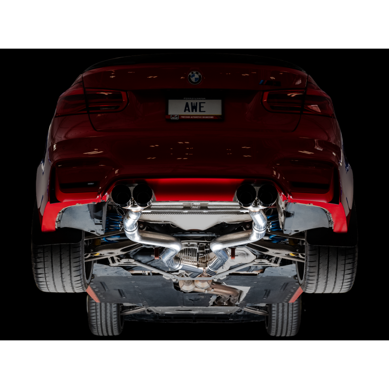 AWE Tuning BMW F8X M3/M4 SwitchPath Catback Exhaust - Diamond Black Tips