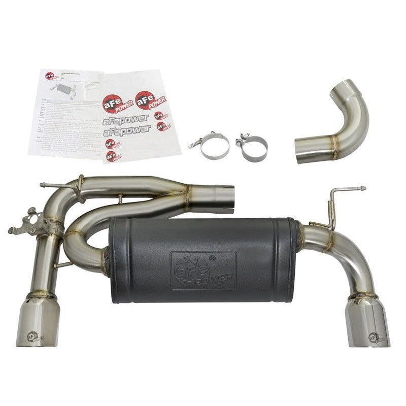 aFe MACHForce XP Exhausts Axle-Back 12-15 BMW 335i 3.0T (SS w/Polished Tips)