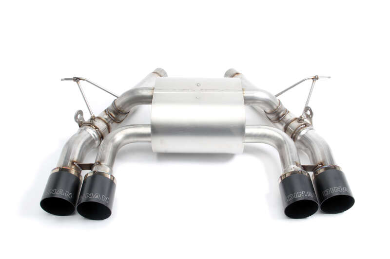 Dinan 15-20 BMW M3/M4 (F80/F82/F83) Free Flow Axleback Exhaust System - Black Tips