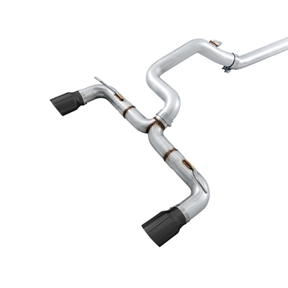 AWE Tuning Ford Focus RS Track Edition Cat-back Exhaust - Diamond Black Tips
