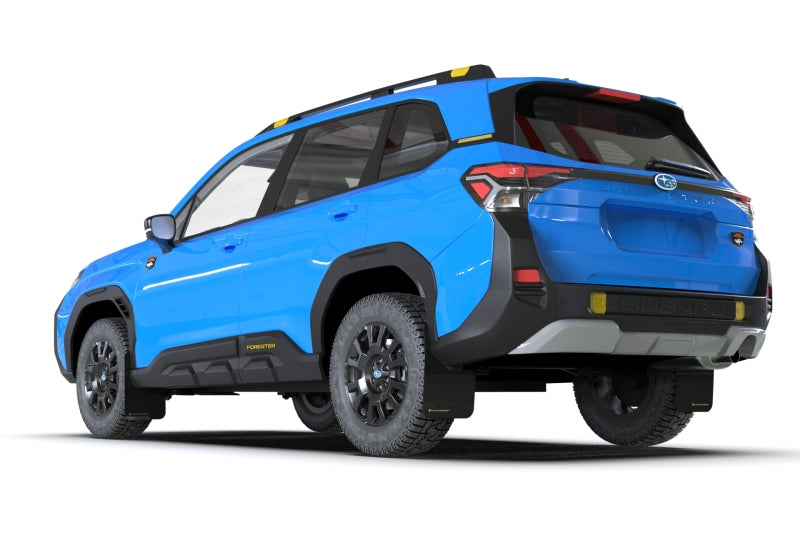 Rally Armor 2026 Subaru  Forester Wilderness Black UR Mud Flap w/ Wild Orange Logo