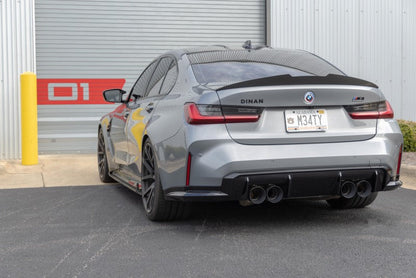 Dinan 21-27 BMW M3/M4 (G80/G82/G83) Valved Axleback Exhaust System - Black Tips