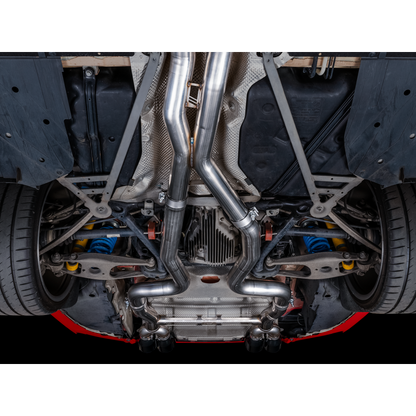 AWE Tuning BMW F8X M3/M4 Track Edition Catback Exhaust - Diamond Black Tips
