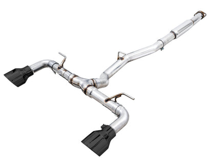 AWE Tuning Subaru BRZ / Toyota GR86 / Toyota 86 Track Edition Cat-Back Exhaust- Diamond Black Tips