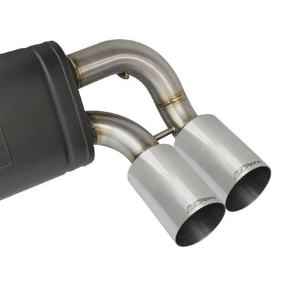aFe MACHForce XP 3in - 2 1/2in Axle Back 304SS Exhaust w/ Polished Tips 16-17 BMW M2 (f87)