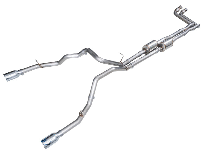 AWE Tuning 2025+ RAM 1500 3.0TT Rebel 0FG Cat-Back Exhaust w/ Chrome Silver Tips
