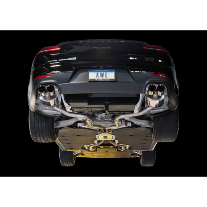 AWE Tuning Panamera 2/4 Track Edition Exhaust (2011-2013) - w/Chrome Silver Tips