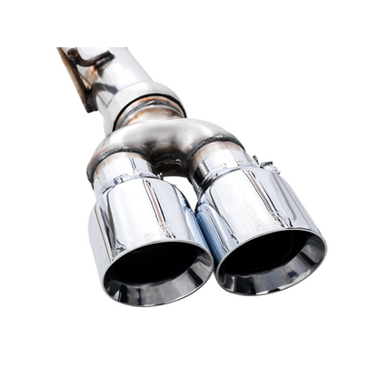 AWE Tuning 4th Gen GM 1500 5.3L 0FG Catback Split Rear Exit (w/ Bumper Cutouts) - Quad Chrome Tips