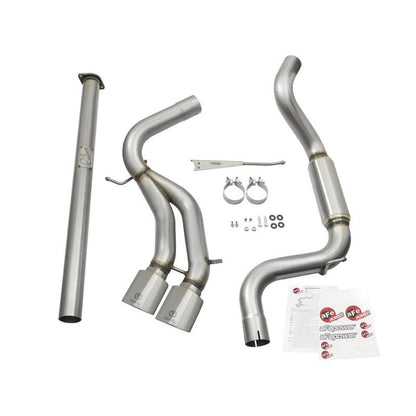aFe POWER Takeda 3in 304 SS Cat-Back Exhaust w/ Polished Tips 13-17 Ford Focus ST L4-2.0L (t)