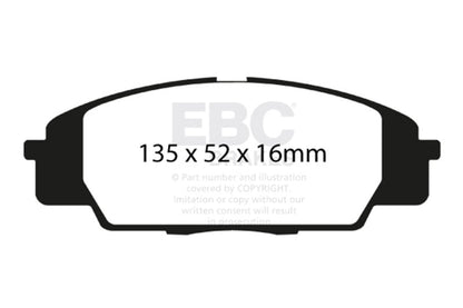 EBC 07-11 Acura CSX (Canada) 2.0 Type S Bluestuff Front Brake Pads