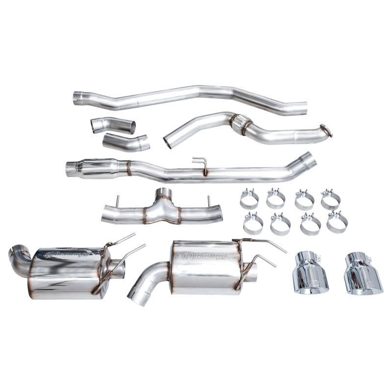 AWE Tuning 2022+ Honda Civic Si FE1 FWD Touring Edition Catback Exhaust - Dual Chrome Silver Tips
