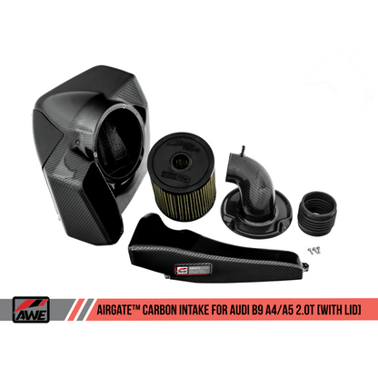 AWE Tuning Audi B9 A4/A5 2.0T Quattro Carbon Fiber AirGate Intake w/ Lid