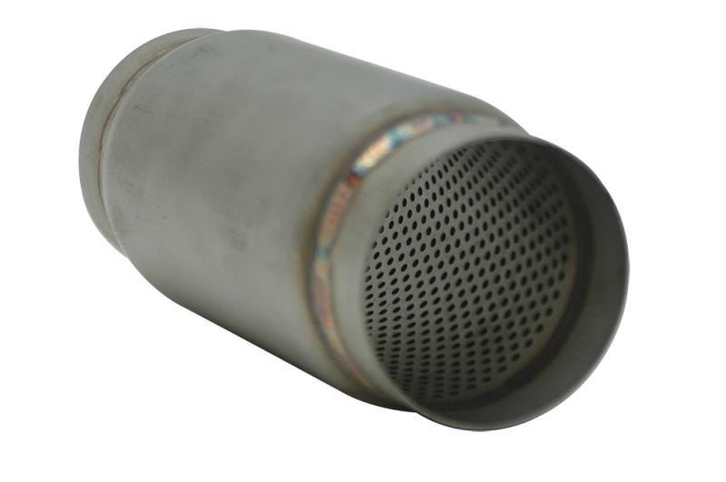 Vibrant SS Race Muffler 4in inlet/outlet x 9in long