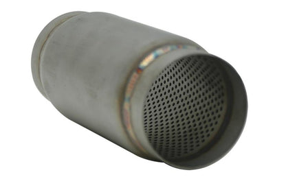 Vibrant SS Race Muffler 4in inlet/outlet x 9in long