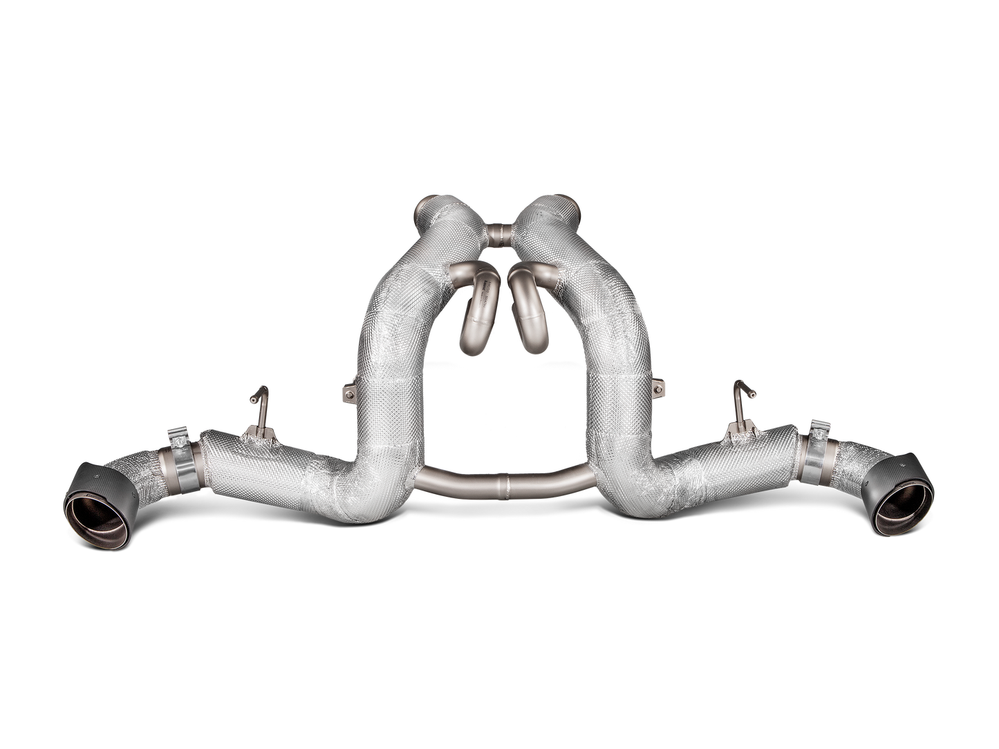 Akrapovič Slip-On Line Exhaust (Titanium) w/Carbon Tips - 2016-2020 McLaren 570S/570 Spider/570GT