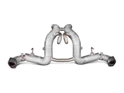 Akrapovič Slip-On Line Exhaust (Titanium) w/Carbon Tips - 2016-2020 McLaren 570S/570 Spider/570GT