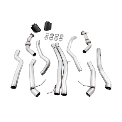 AWE Tuning Audi B9 RS5 Sportback Track Edition Exhaust- Non Resonated - Diamond Black RS-Style Tips