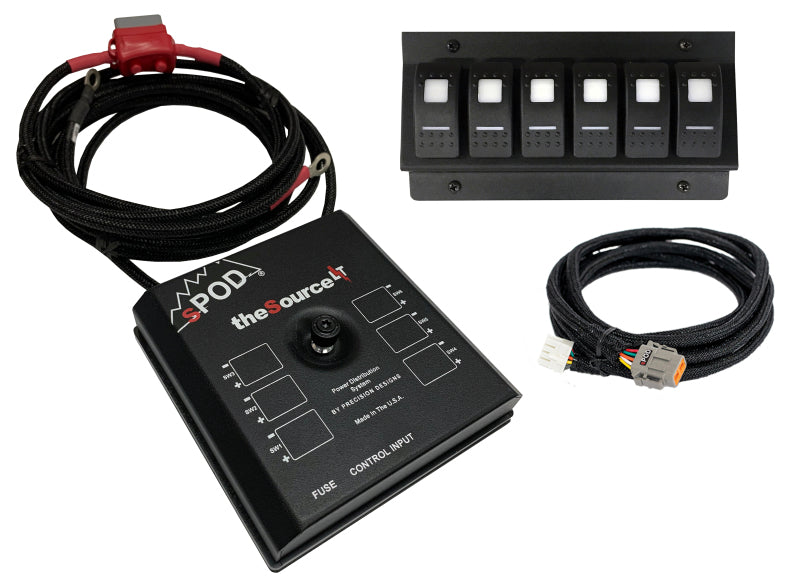 sPOD 12-17 Toyota Tundra SourceLT w/Amber LED Switch Panel