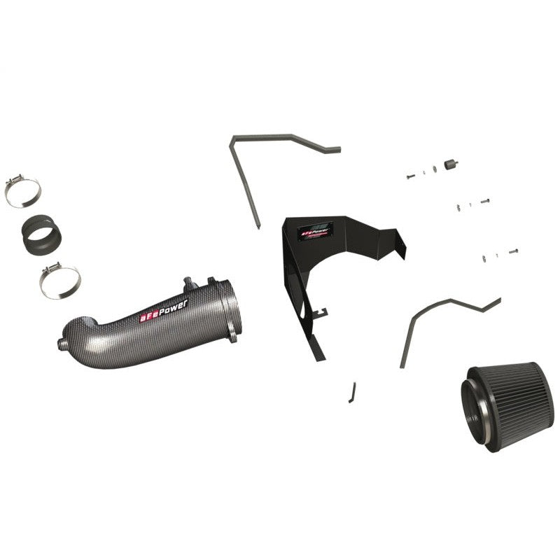 aFe POWER Magnum FORCE Carbon Fiber Stage 2 Track Series Pro Dry S CAIS - 11-18 Dodge Challenger V8