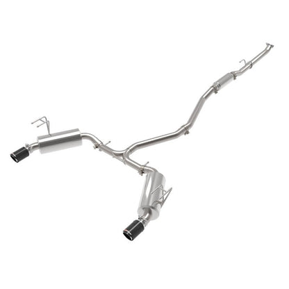 aFe Takeda 2.5in 304 SS Cat-Back Exhaust System w/CF Tips 2022+ Honda Civic L4-1.5L (t)