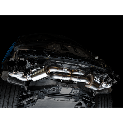AWE Tuning 2020 Chevrolet Corvette (C8) Touring Edition Exhaust - Quad Diamond Black Tips