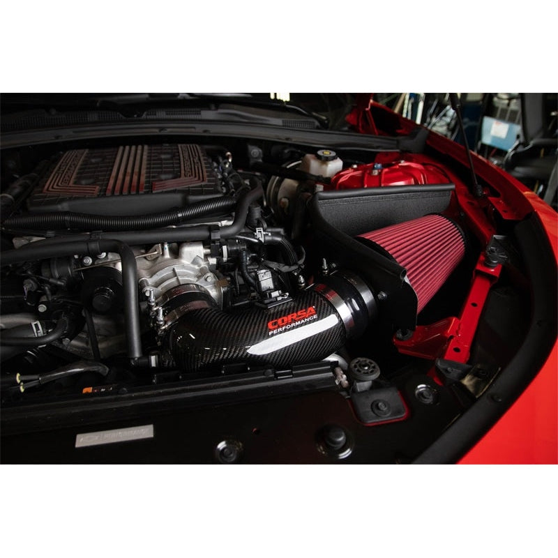Corsa 17-21 Chevrolet Camaro ZL1 Carbon Fiber Air Intake w/ DryTech 3D No Oil Filtration