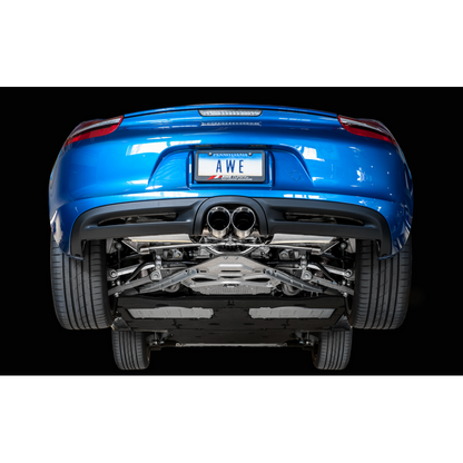 AWE Tuning Porsche 981 Performance Exhaust System - w/Diamond Black Tips