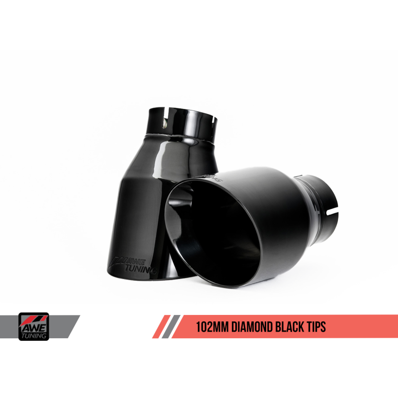 AWE Tuning VW MK7 GTI Touring Edition Exhaust - Diamond Black Tips