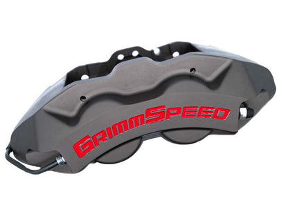 GrimmSpeed 02-21 Subaru WRX/STI 4-Piston Brake Caliper Kit - Gray (For 340mm Rotor)