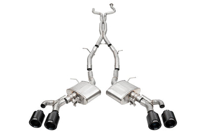 Corsa 22-25 Cadillac CT4 V Blackwing 3in Active Valve Cat-Back - 4.5in Carbon Fiber Black Tip