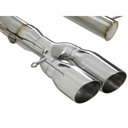 aFe MACHForce XP 08-13 BMW 135i L6-2.0L N54/N55 3in. 304 SS Axle-Back Exhaust w/Polished Tips