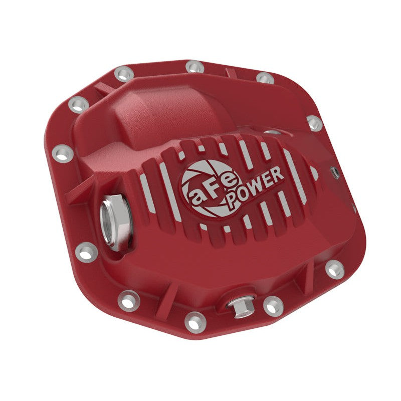 aFe Pro Series Front Differential Cover Red 2018+ Jeep Wrangler (JL) V6 3.6L (Dana M186)