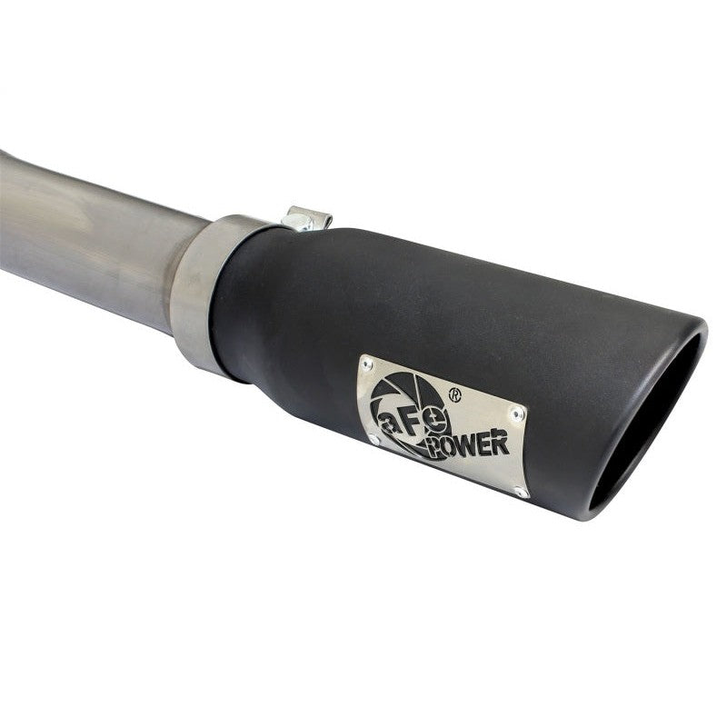 aFe MACHForce XP Exhaust 3in SS Dual Side Exit CB w/ Black Tips 15 Ford F150 Ecoboost V6-2.7L/3.5L