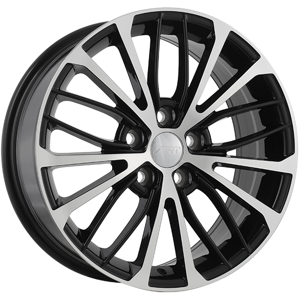 ART Replica REPLICA 163 Gloss Black - Machined Face 17x7 +35 5x114.3mm 60.1mm