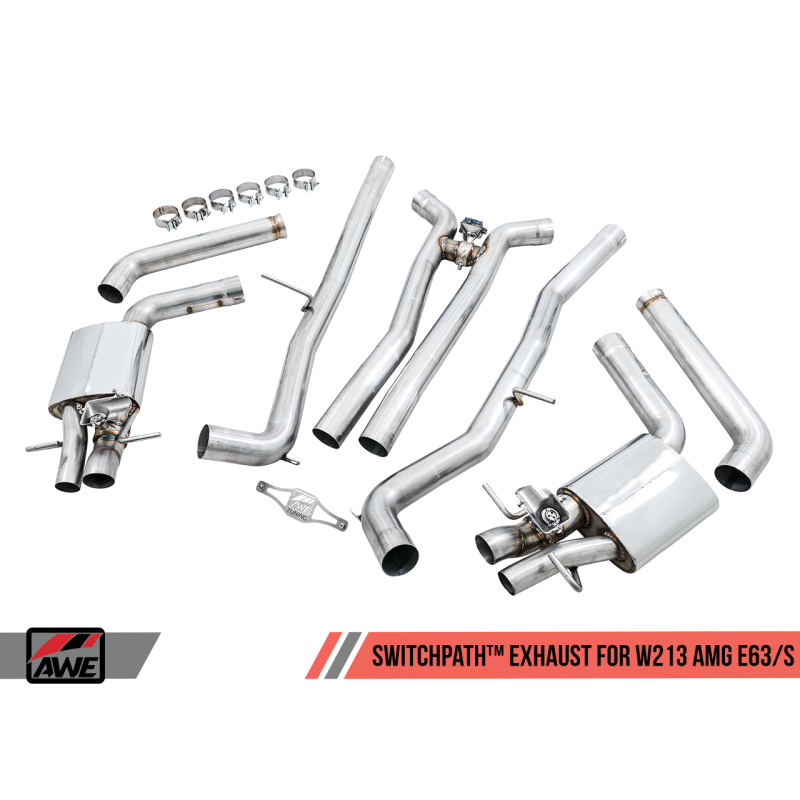AWE Tuning Mercedes-Benz W213 AMG E63/S Sedan/Wagon SwitchPath Exhaust System - for DPE Cars