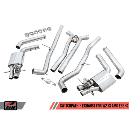 AWE Tuning Mercedes-Benz W213 AMG E63/S Sedan/Wagon SwitchPath Exhaust System - for Non-DPE Cars