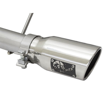 aFe Rebel Series CB 2.5in Dual Center Exit SS Exhaust w/ Polish Tip 07-15 Jeep Wrangler 3.6L/3.8L V6