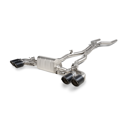 Akrapovič Evolution Line Catback Exhaust (Titanium) w/Carbon Tips - 2020+ BMW M8/M8 Competition (F91/F92)